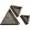 Ekena Millwork Triangle, Closed Back, Vintage Farmhouse Shadow Box Shelves, Barnwood Decor Collection, PK3 DECR15SBTRCBPG - alternate 3